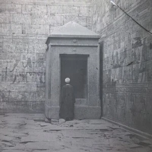 Linterna Mágica Egipto Templo de Horus (Edford) 1882 diapositiva - Imagen 1 de 5