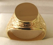 mens 9ct gold signet ring