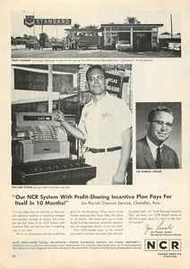 Service Station Magazine Print Ad NCR 1963 Jim Parrish Chevron Gas Chandler AZ - Picture 1 of 1