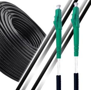 ® -100m Cordon Fibre Optique pour Extérieur LC/APC vers LC/APC OS2 Simplex Mo... - Photo 1/7
