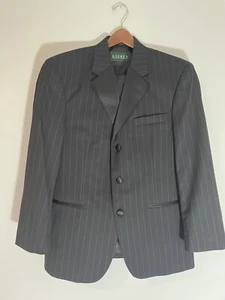 Lauren Ralph Lauren Green Label Mens 2 Pc Pinstripe Suit 39 SH Pants 30-31x32R - Picture 1 of 23