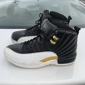 Nike 130690 001 Wings  Edition Retro 12 Black White & Gold Mens Size 11  - Picture 1 of 16