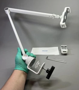 Desk Long Metal Arm Phone iPad Tablet Holder Stand 3.5-13 Inches Maximum 31 In - Photo 1/24