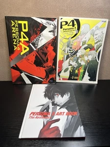 Persona 4 P4/ P4A / P5 Official Design Work Art Book JAPAN Shin Megami Tensei - Picture 1 of 12
