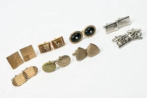 LOT OF 8 Antique Vintage Cufflinks - Various Styles - Picture 1 of 12