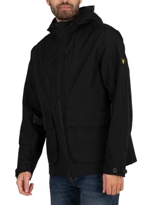 Chaqueta con capucha para hombre Lyle & Scott, negra Foto 1 de 4
