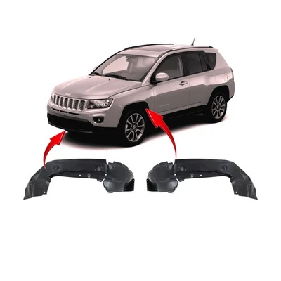 Juego de 2 forros de guardabarros para Jeep Compass 2011-2016 CH1248160 CH1249160 5182555AD Foto 1 de 4