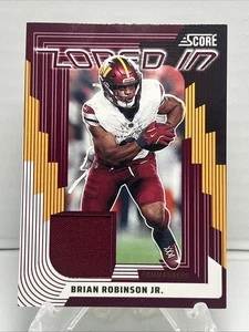 2025 Score Zoned In Brian Robinson Jr #ZON-BRJ Patch MEM - Picture 1 of 2