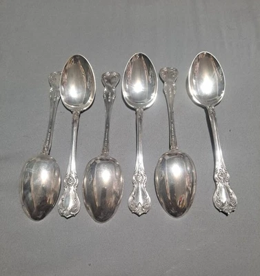 Juego de 6 cucharas Towle plata de ley. Antiguo Maestro. 168 g o 5,9 oz. Foto 1 de 4