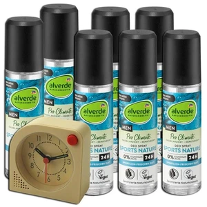 7 x Deo Zerstäuber Sports Nature, 75 ml  + Wecker - Bild 1 von 2