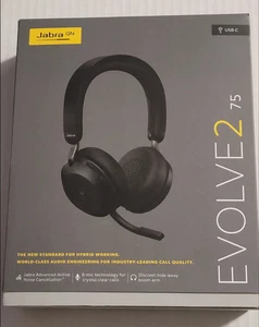 [OB] Jabra Evolve2 75 Wireless Stereo Headset - USB-C - MS Teams (27599-999-899) - Afbeelding 1 van 1