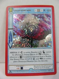 Metazoo Wilderness 1st Edition - FROZEN SPIRIT SIGIL 34/165 - Full Holo - MINT! - Picture 1 of 3