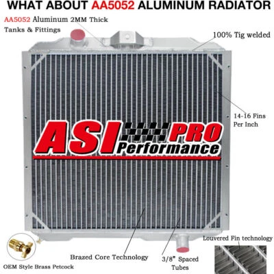 3-ROW RADIATOR FOR 1992-2001 AM GENERAL HUMMER 5.7 6.2L/2002-2004 HUMMER H1 6.5L Foto 1 de 4