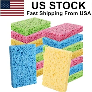 Cleaning Scrub Colored Sponge,Non-Scratch Kitchen Cellulose Dishwashing Sponge - Picture 1 of 7