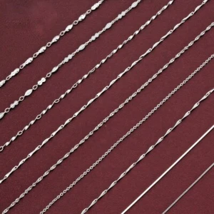 Box Cable Singapore Necklace Chain in 925 Sterling Silver - Picture 1 of 5