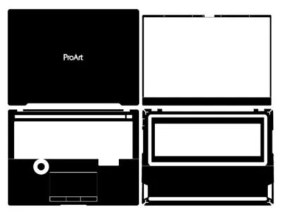 Carbon Vinyl Laptop Sticker Skin Decals Guard for ASUS ProArt 16 H7600Z 2022 - Image 1 of 4