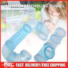 8pcs Hamster Tunnel Assembly Pipe Set External Small Pet Pipeline (Blue)