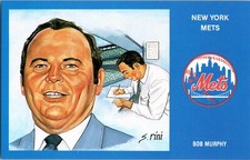 Postcard 1969 New York Mets #33 Bob Murphy MLB Major League Baseball