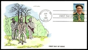 1988 Francis Ouimet FDC- Hand Painted 3-B Cachet - Picture 1 of 2