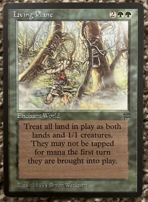 MTG Living Plane Light Play Normal Legends Magic The Gathering - Image 1 of 2