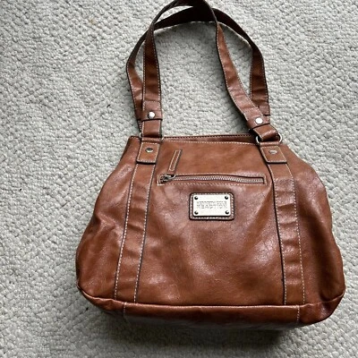 Kenneth Cole Reaction Brown Shoulder Bag - Image 1 of 4