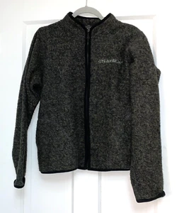 Women's Large Gray Full Zip Sweater Steamboat Ouray Sportswear - Picture 1 of 6