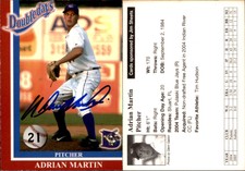 Adrian Martin Signed 2005 Auburn Doubledays #19 Card *Autograph Den* Auto