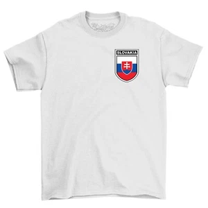 Slovakia Football Badge T-Shirt, Men's Women's & Kids Euro 2024 England Fan Top - Picture 1 of 13