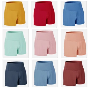 Women High Waist Tennis Shorts Quick Dry Running Fitness Breathable Sports Pants - Picture 1 of 27