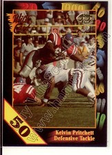 kelvin pritchett rc rookie draft wild card sp 50 stripe ole miss rebels college