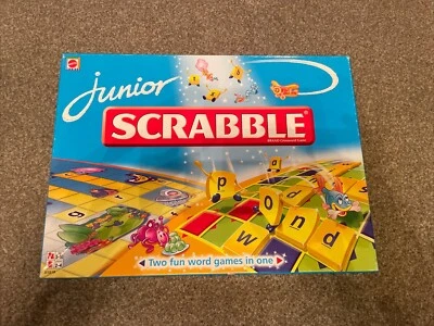 Junior Scrabble 2009 Board Game. 2 Games In One. Complete - Image 1 of 4