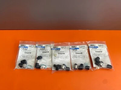 OMRON Circular Metric Connector M12 3A 125VDC XS2CD422 Qty 5 - Image 1 of 4