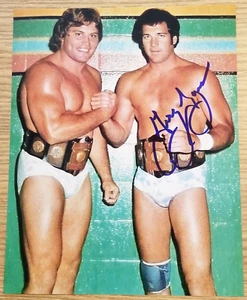 AWA All Star Wrestling Greg Gagne Signed 8x10 Photo High Flyers Autograph - WWE - Picture 1 of 1