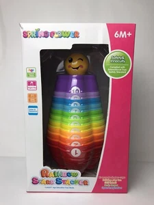 Regenbogen Sterne Stapelspielzeug für Kinder 6 Monate + Lernspielzeug (Frühlingsblume) - Bild 1 von 7
