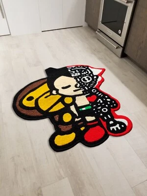 Astro Boy x Baby Milo Floor Mat Area Bedroom Rugs Living Room Accent Wool Carpet - Image 1 of 4