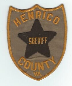 VINTAGE HENRICO COUNTY, VIRGINIA SHERIFF (CHEESE CLOTH BACK) patch