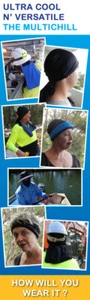 Multi Chill Tubular Headwear - Evaporative Cooling UPF50 - Picture 1 of 1