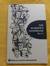 Vintage 1951 US Civil Defense The Warden's Handbook H-7-1 Korean War Era FCDA
