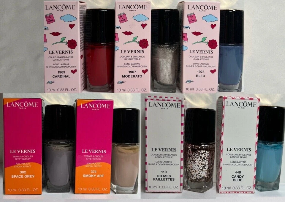 Esmalte de longa duração Lancome Le Vernis 0,33 oz 7 cores LE NOVO NA CAIXA * Escolha a cor - Imagem 1 de 1