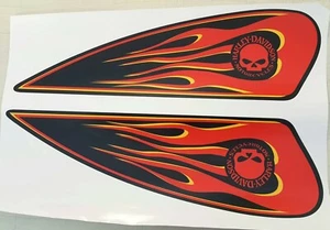 HARLEY DAVIDSON Vintage Tank PVC Stickers Tank Custom Logo Stickers Kit - Picture 1 of 1