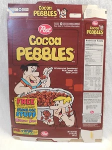 Flintstones 1994 Post Cocoa Pebbles Cereal Box Stoneage Stuff from Bedrock Shop - Bild 1 von 2