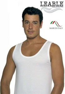 Canottiera uomo spalla larga in cotone mercerizzato Leable 1474 - Imagen 1 de 1