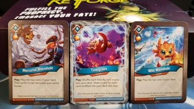 Unscanned Keyforge Prophetic Visions Deck. Wormhole Suite!! Anomaly Timequake! - Image 1 of 4