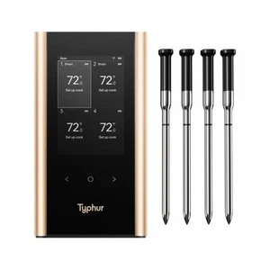 Sync Gold Wireless WiFi Meat Thermometer, 4 Slim Probes, 6 Sensors, 10x Stron... - Picture 1 of 6