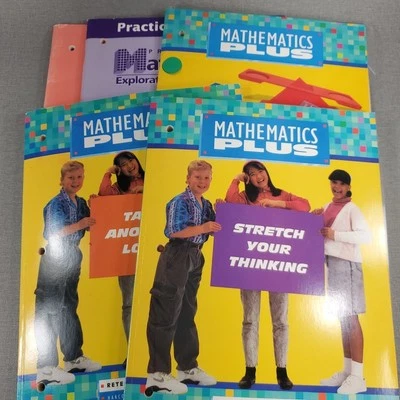 Mathematics Plus Lot Workbooks Teaching Resources Homeschool 5 Book Lot - Image 1 of 4