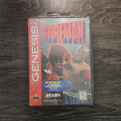 Sega Genesis George Foreman for real Brand New Sealed in original shrink warp.  - Image 1 of 4