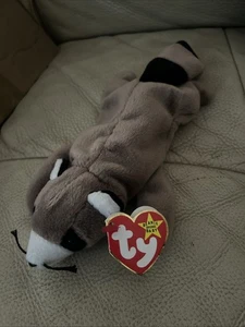 TY Beanie Babies Ringo der Waschbär Sitzsack Stofftier Spielzeug 1995 - Bild 1 von 3