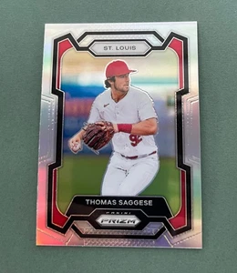 2024 Panini Prizm Baseball Thomas Saggese Silver Prizm #185 St. Louis Cardinals - Picture 1 of 2
