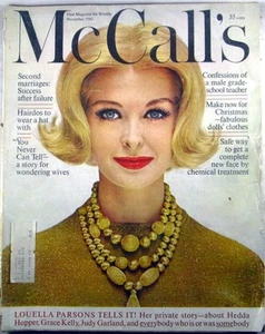 McCALL'S MAGAZINE November 1961 LOUELLA PARSONS Second Marriages Doll Clothes - Imagen 1 de 4