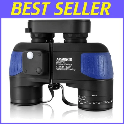 7X Magnification Marine Binoculars with 50mm Lens - Ideal for Navigating Waters - Image 1 of 4